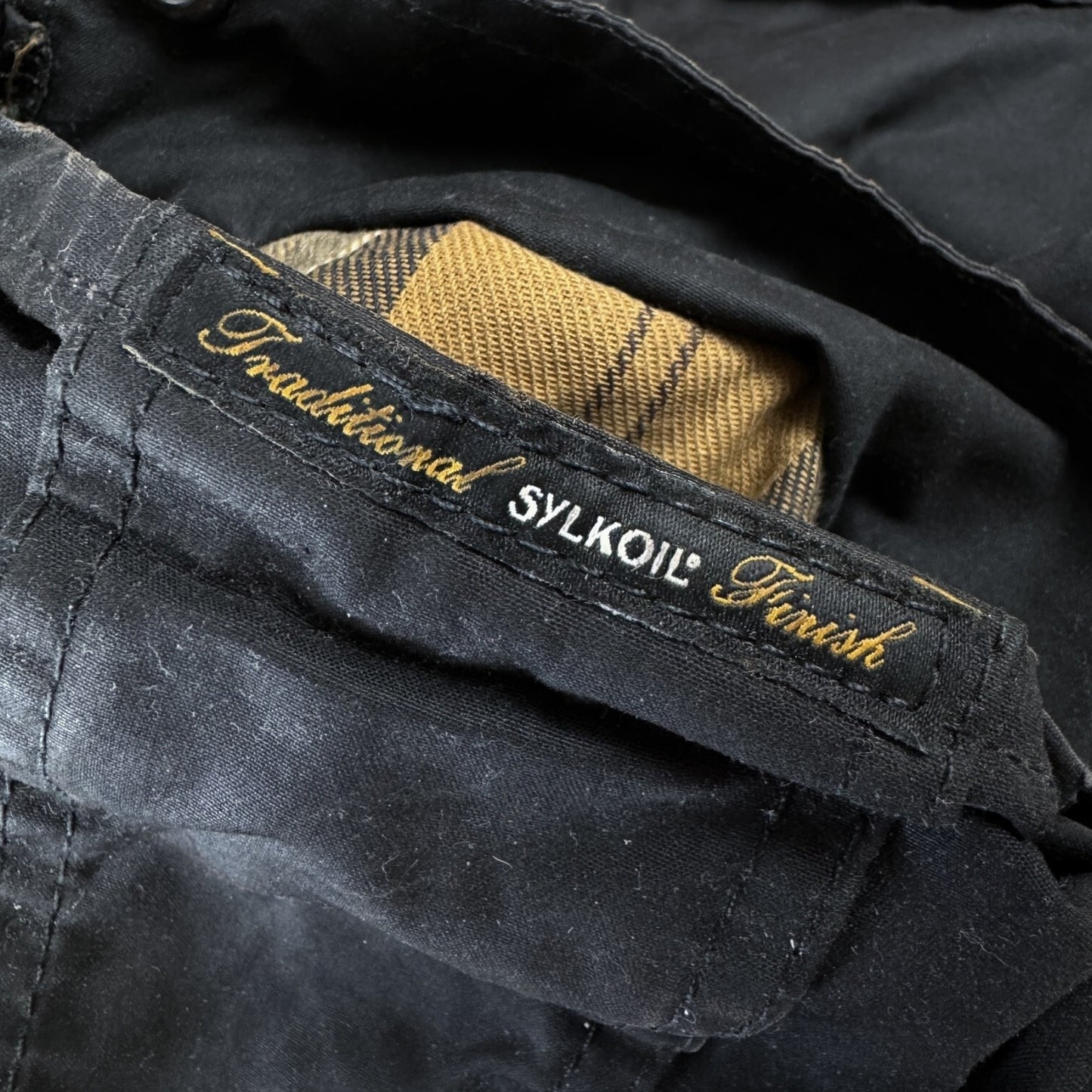 Barbour International Gauge Wax Jacket Quilted Biker Black Mens XL