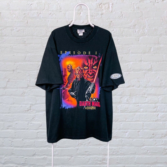 Rare 1999 Star Wars Darth Maul T-Shirt Phantom Menace XXL